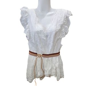 Anthropologie Cocobelle Jaipur Belt In Burgundy NWT MSRP $84